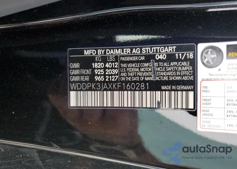 2019 Mercedes-Benz Slc 300 из США, поврежденный, VIN WDDPK3JAXKF160281